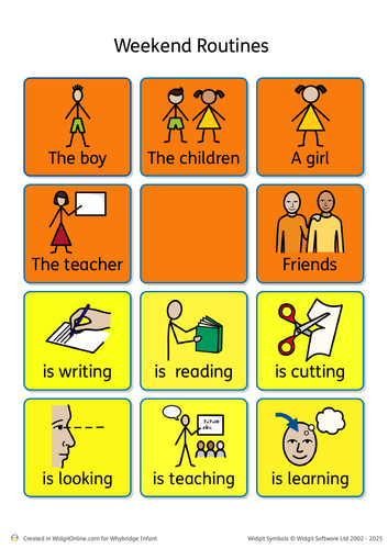 School Colourful semantics pack