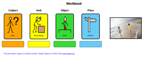 PLaying with friends colourful semantics pack