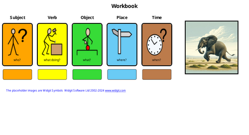 Safari animals colourful semantics pack