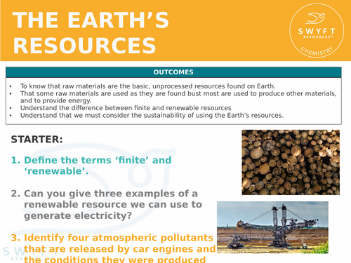 NEW WJEC (2026) GCSE Science - The Earth's Resources