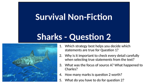 AQA English Language Paper 2 Question 2 - Sharks