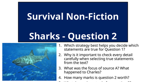 AQA English Language Paper 2 Question 2 - Sharks