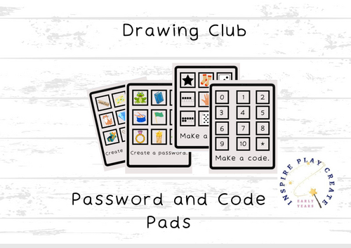 Drawing Club Password and Code Pads