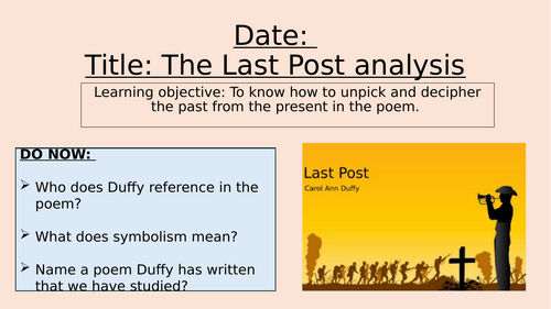 The Last Post - Carol Ann Duffy