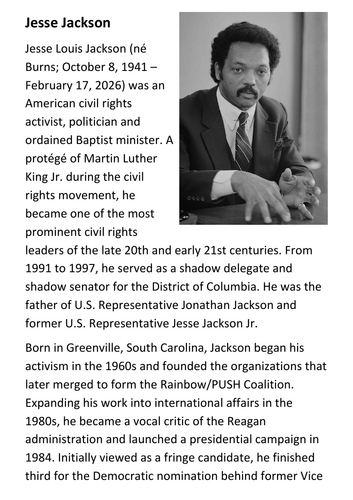 Jesse Jackson Handout