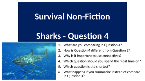 AQA English Language Paper 2 Question 4 - Sharks