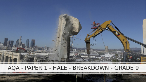 AQA - ENGLISH LANGUAGE PAPER 1 - GRADE 9 BREAKDDOWN - HALE