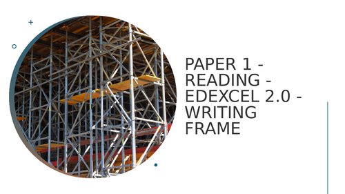 EDEXCEL - ENGLISH LANGUAGE 2.0 - BREAKDOWN READING PAPER 1- GRADE 9