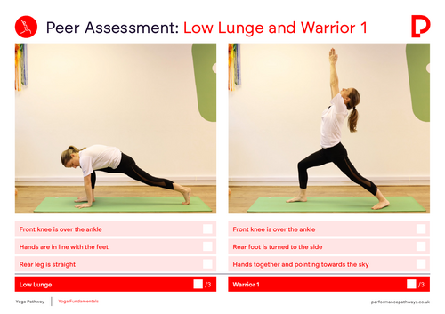Yoga Peer Assessment Cards