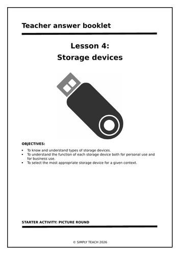 WJEC Voc IT - L4: Storage devices