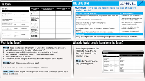 ETHICS Judaism The Torah KS3 Religious Education / RS / RE