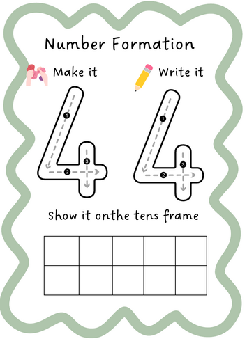 Number Formation Sheets