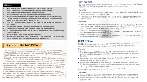 CRIMINOLOGY Unit 2 3.2 Evaluating Sociological Theories – WJEC