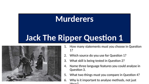 AQA English Language Paper 2 Question 1 - Murderers (Jack The Ripper)