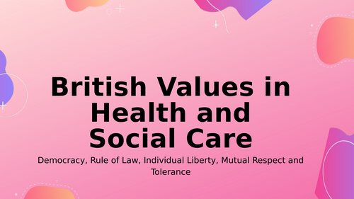 British Values in Health and Social Care | Safeguarding & Person-Centred Care | FREE Lesson / CPD