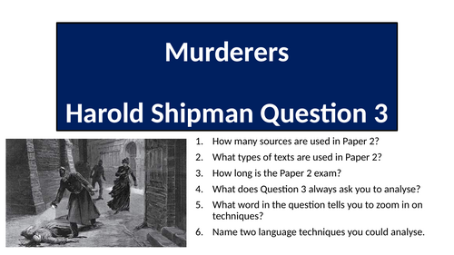 AQA English Language Paper 2 Question 3 - Murderers (Harold Shipman)