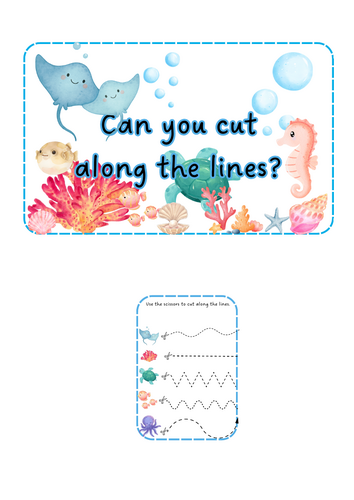 Under the Sea - Scissor Skills