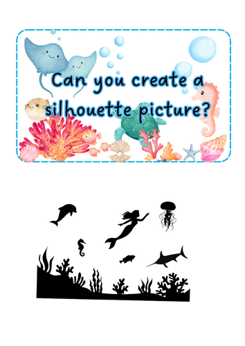 Under the Sea - Silhouette Sea Painting