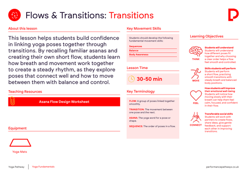 Asana Flow Design Lesson Plan