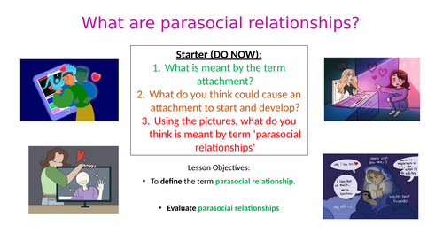 What are parasocial relationships? A Level Psychology - Paper 3 - Relationships Topic (AQA)
