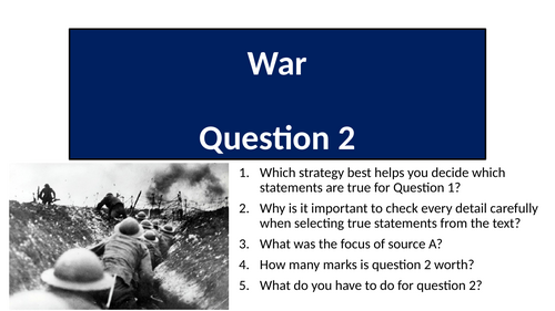 AQA English Language Paper 2 Question 2 - War