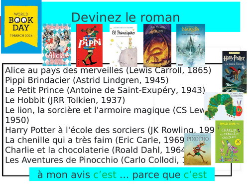 World Book Day: Le petit Prince ks3