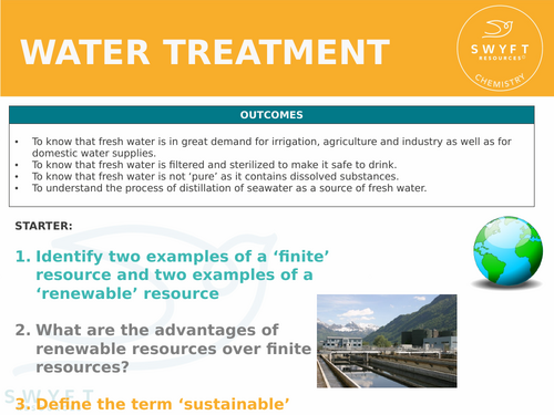 NEW WJEC (2026) GCSE Science - Water Treatment