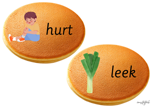 Pancake Phonics Matching Game