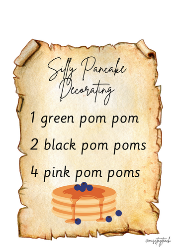Silly Pancake Decorating - Phonics