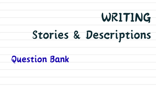 GCSE English Q5 paper 1 practice pack