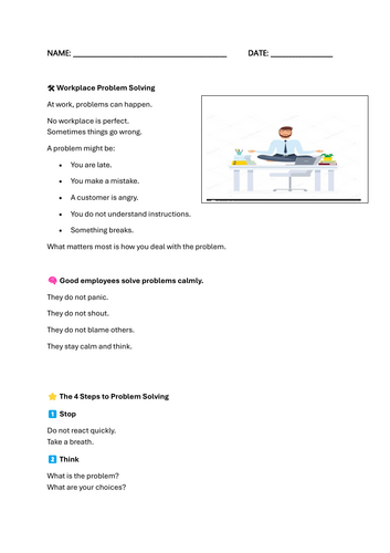 Problem Solving in the Workplace  Part 1 - Being Late