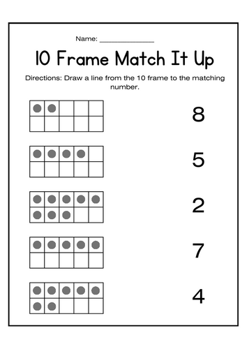 10-Frame Match It Up!