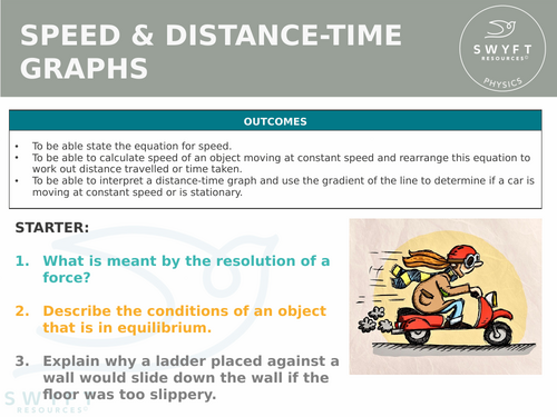 NEW WJEC (2026) GCSE Science - Speed and distance-time graphs