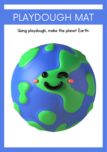 Blast Off into Learning: Space Playdough Mats