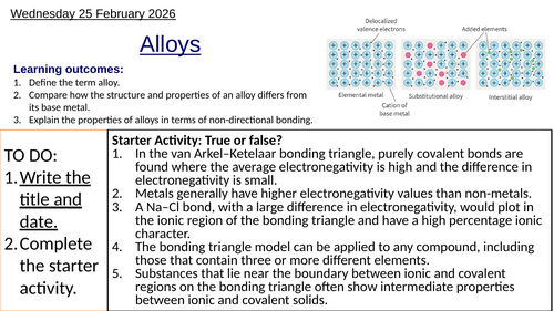 S2.4 Alloys (IBDP Chemistry)