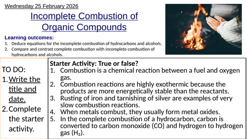 R1.3 Incomplete Combustion of Organic Compounds (IBDP Chemistry)
