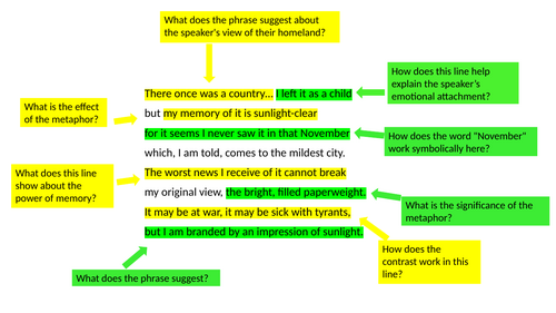 Annotated The Emigree