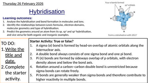 S2.2 Hybridisation, HL (IBDP Chemistry)