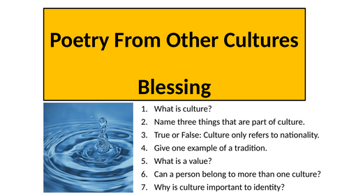 Blessing by Imtiaz Dharker