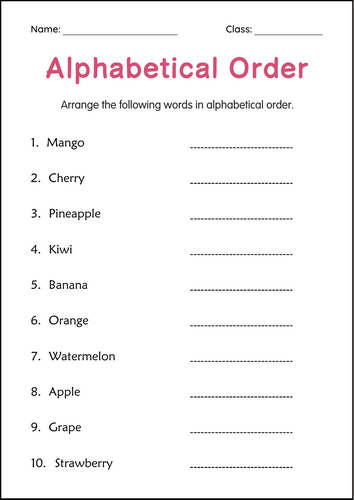 11 Engaging Themed Worksheets for ABC Practice - Alphabetical Order Activities
