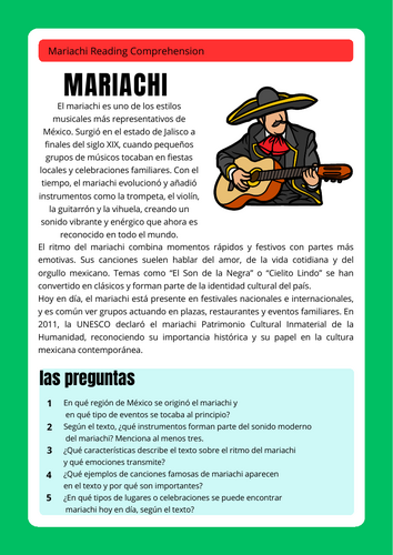 Mariachi reading comp