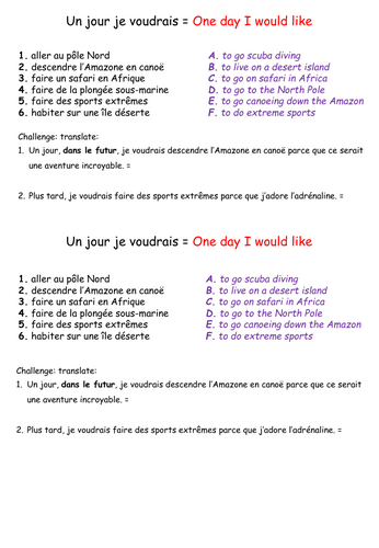 Studio 3 module 4 unit 2 - j'adore les sensations fortes