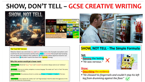 2026 SHOW DON'T TELL - Creative Writing (GCSE English Language)