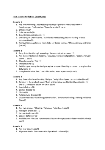 NEW - AAQ BTEC MEDICAL - UNIT 1  DISORDERS