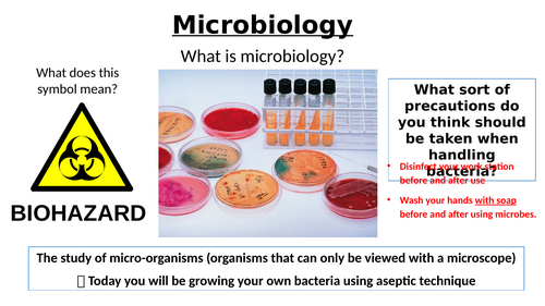 AQA GCSE Biology - B5+6 - Growing Bacteria
