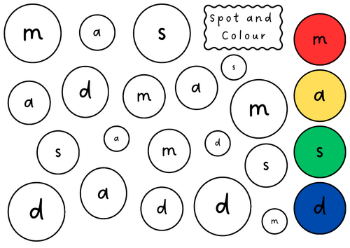 Phonics - Spot & Colour