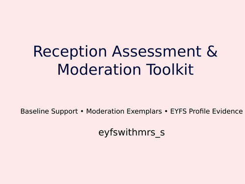Reception Baseline Assessment Toolkit