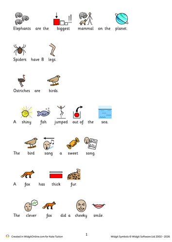 Year 1 Understanding fact or fiction texts.