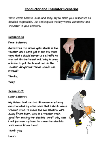 Conductor and insulators real life scenarios discussion