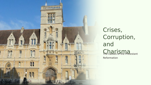 Causes of the Protestant Reformation Slideshow Presentation